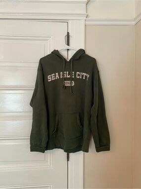 J. America Forest Green SEA ISLE CITY Pullover Hoodie